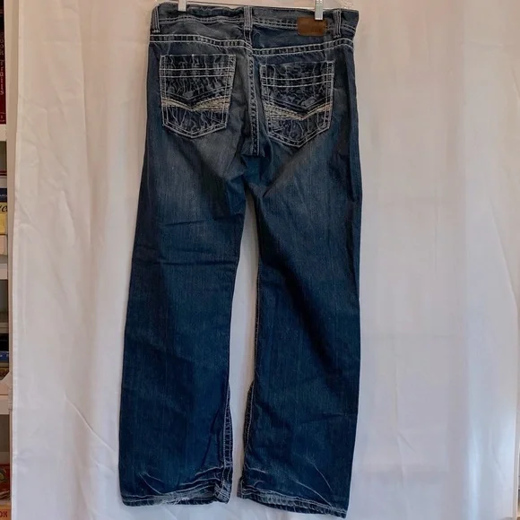 Men's BKE Denim Justin Distressed Button Fly Jeans Waist 34 - Picture 3 of 10